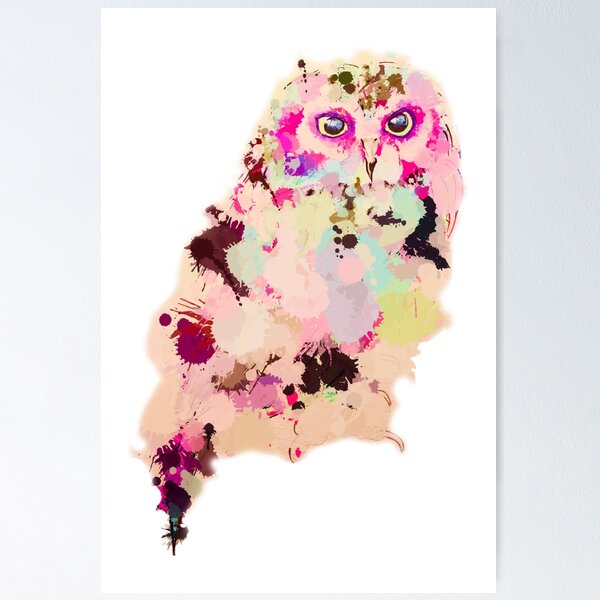 Artikelvorschau, Paint Spot Owl entworfen und verkauft von Kellie Raines.