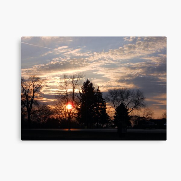 Sunset in the Suburbs Canvas Print