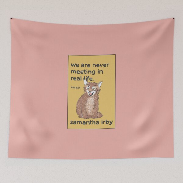 Item preview, We Are Never Meeting In Real Life Book Cover designed and sold by HolyCatsDesign.