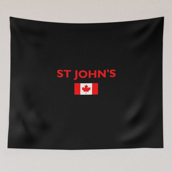 Item preview, St John's Newfoundland Canada Canadian Flag Dark Color designed and sold by TinyStarCanada.