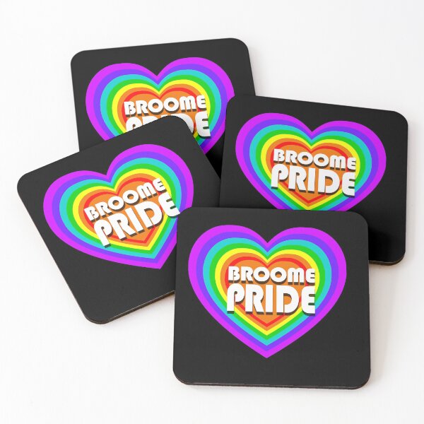 Item preview, Broome Pride All Heart - white logo designed and sold by BroomePride.