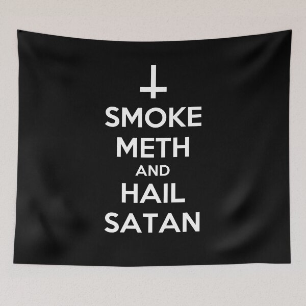 Item preview, Smoke Meth and Hail Satan| Funny Shirt designed and sold by Nada18.