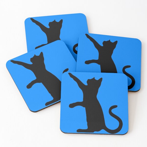 Item preview, Playful cat silhouette designed and sold by Candice Davis.