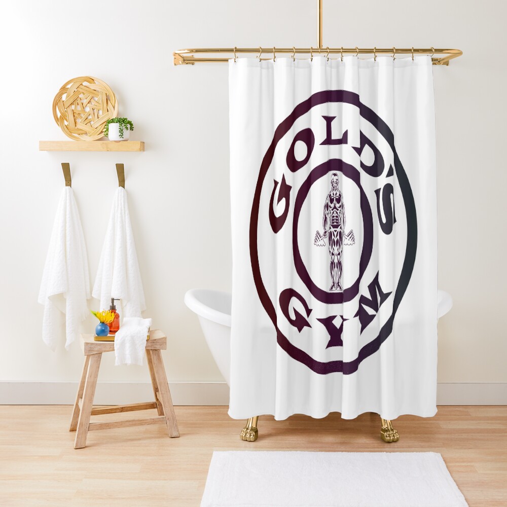 "Golds Gym" Shower Curtain for Sale by SlinkyWire Redbubble