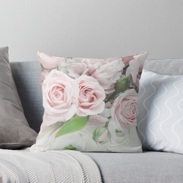Item preview, Romantic Blush Pink & White Roses designed and sold by newburyboutique.