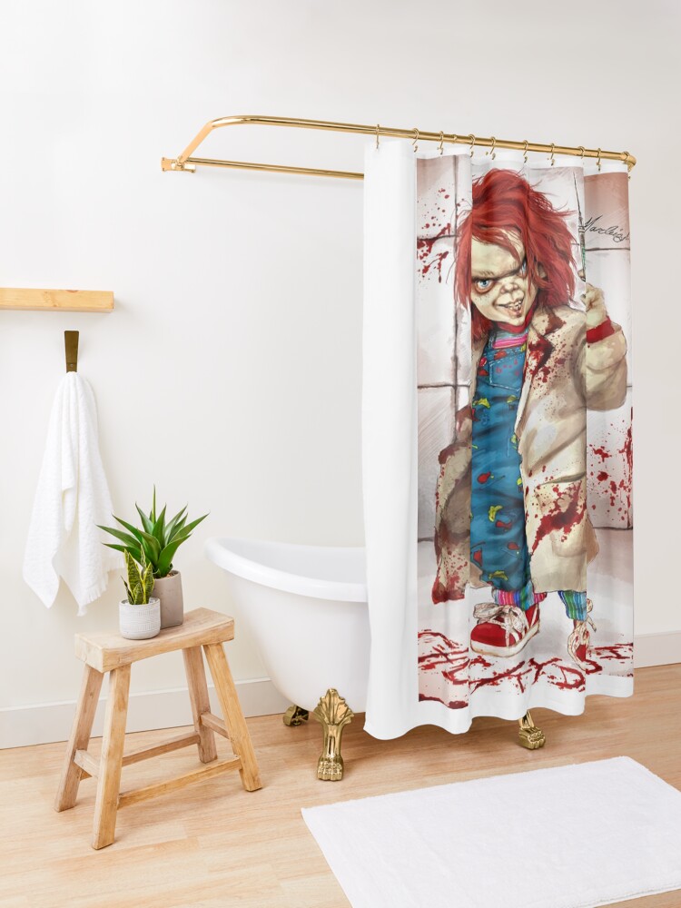 "Chucky" Shower Curtain for Sale by lambd18 Redbubble