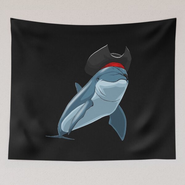 Item preview, Pirate Dolphin Viking Novelty Halloween designed and sold by Bendthetrend.