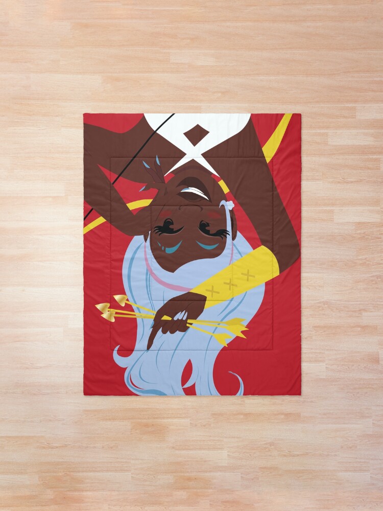 Alternate view of Cupid's Arrow Design Comforter