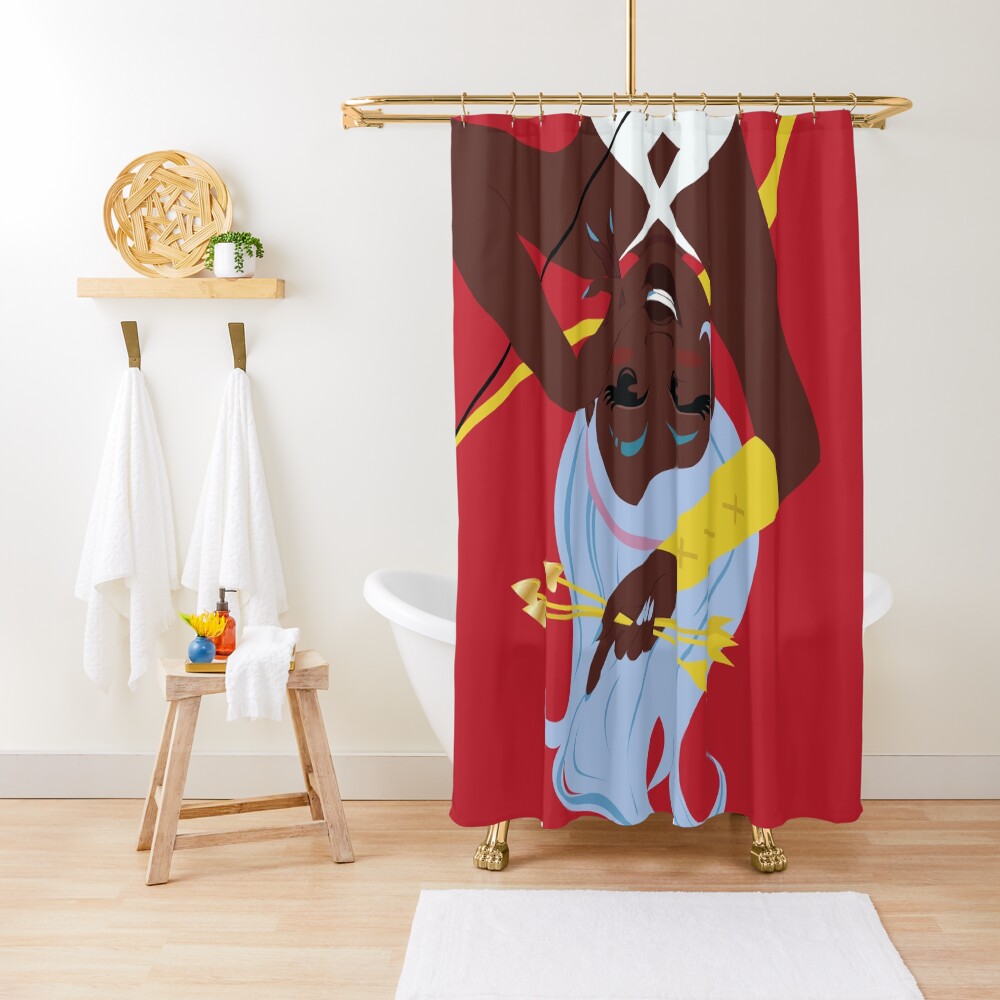 Cupid's Arrow Design Shower Curtain