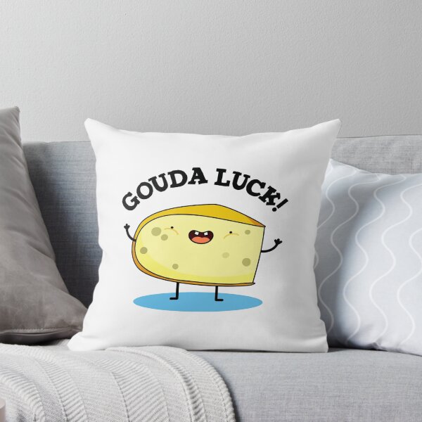 Item preview, Gouda Luck Funny Cheese Puns  designed and sold by punnybone.
