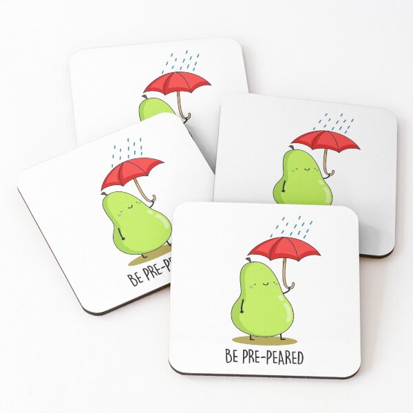 Item preview, Be Pre-Pear-ed In Rain Funny Pear Puns  designed and sold by punnybone.