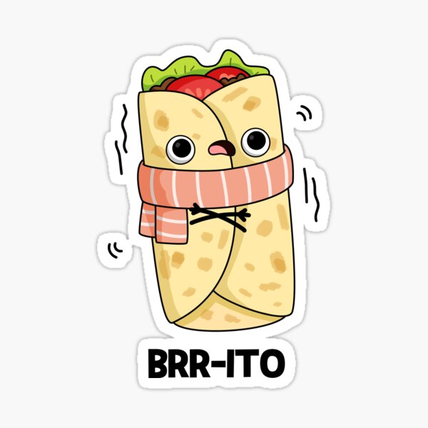 Item preview, Brrrto Funny Freezing Cold Burrito Puns  designed and sold by punnybone.