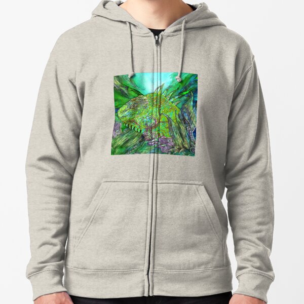 Iguana Cool Zipped Hoodie