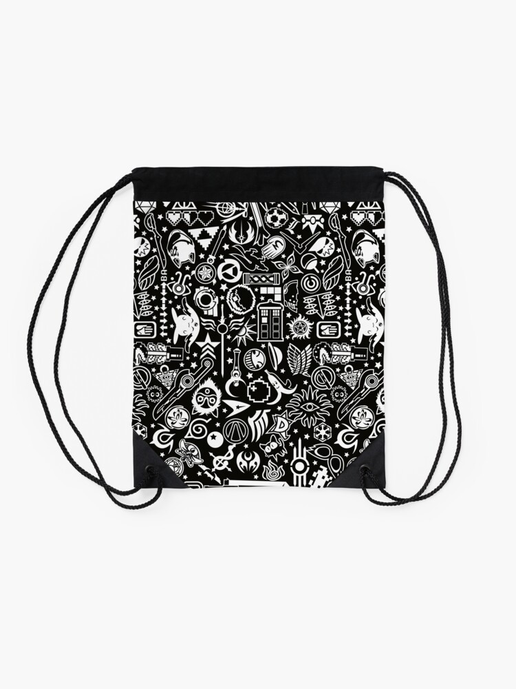 Thumbnail 2 of 3, Drawstring Bag, Fandom Lover designed and sold by labrattish.