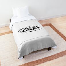 Bud Light Black N White Comforter