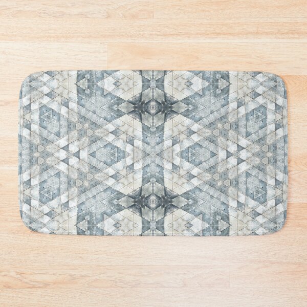 Item preview, Kaleidoscope Pattern - Pale Blue, Slate, and Gray Metal Pattern designed and sold by Susan Prolman.