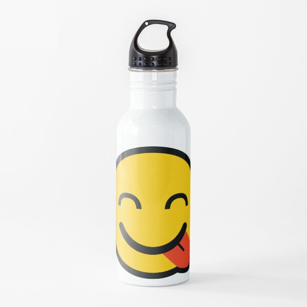 Smiley Tongue Emoji Water Bottle