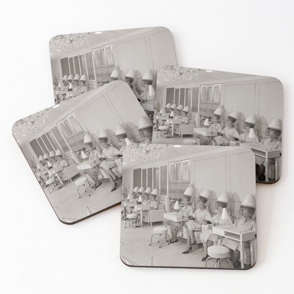 Item preview, Beauty Salon, Vintage Hairdryers, Retro Wall Art designed and sold by vintagevivian.