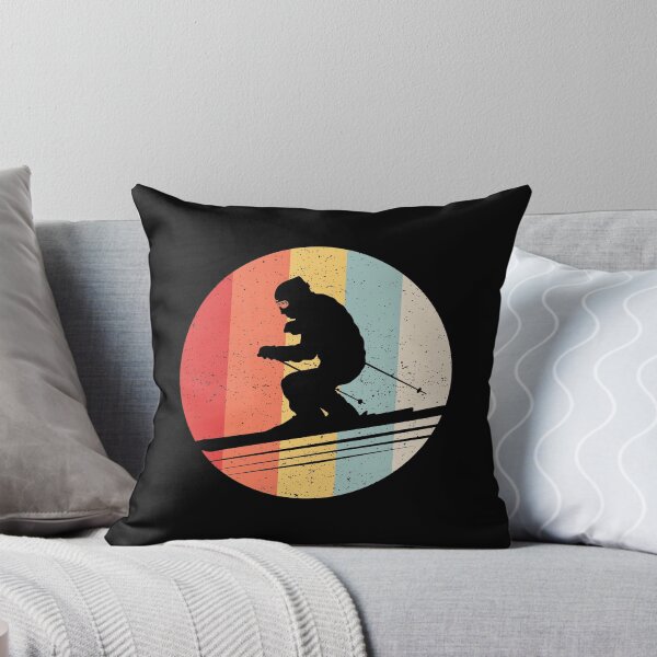 Item preview, Distressed Retro Sunset Skiing designed and sold by EstelleStar.