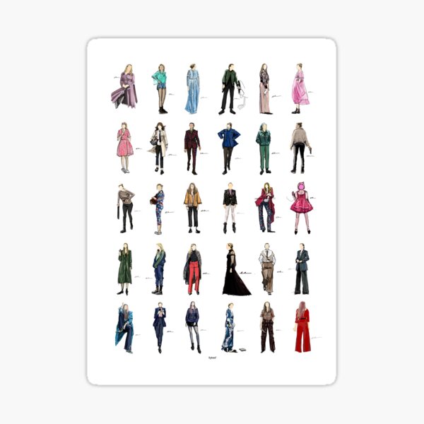 tuer Eve Villanelle la mode ressemble version2 Sticker