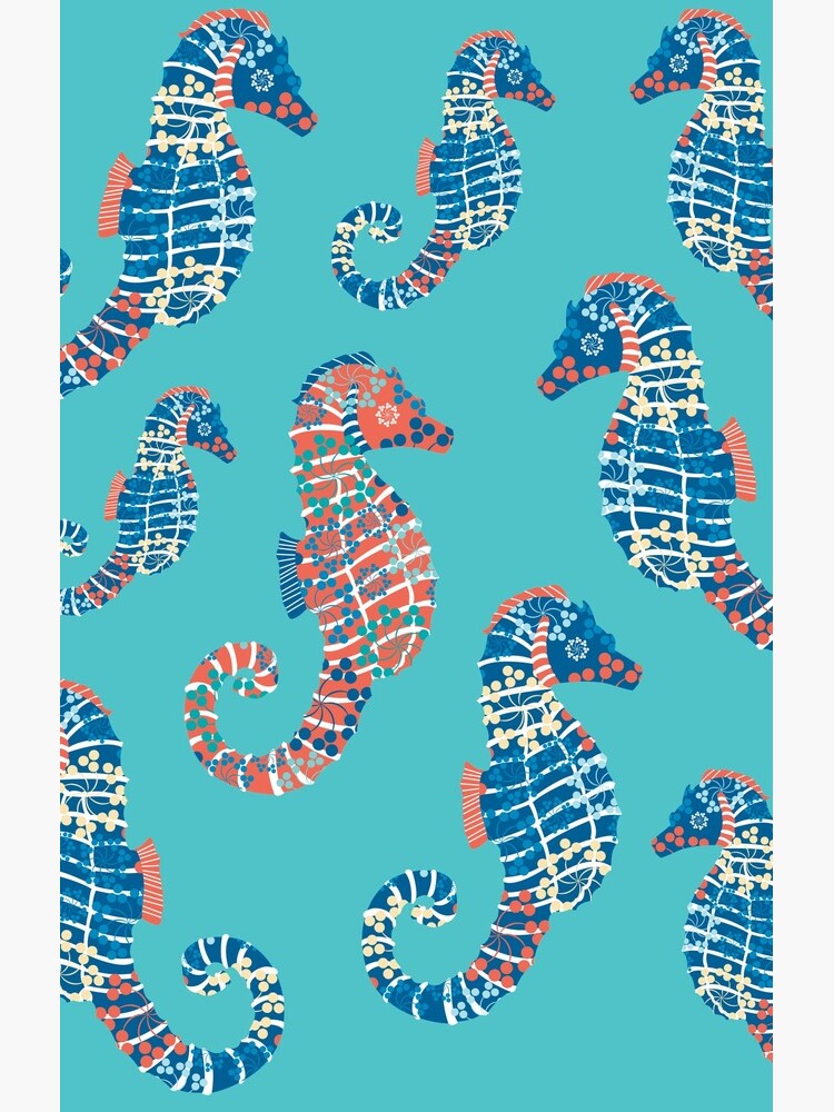 Seahorses Marine Coral Texture by blueidesign
