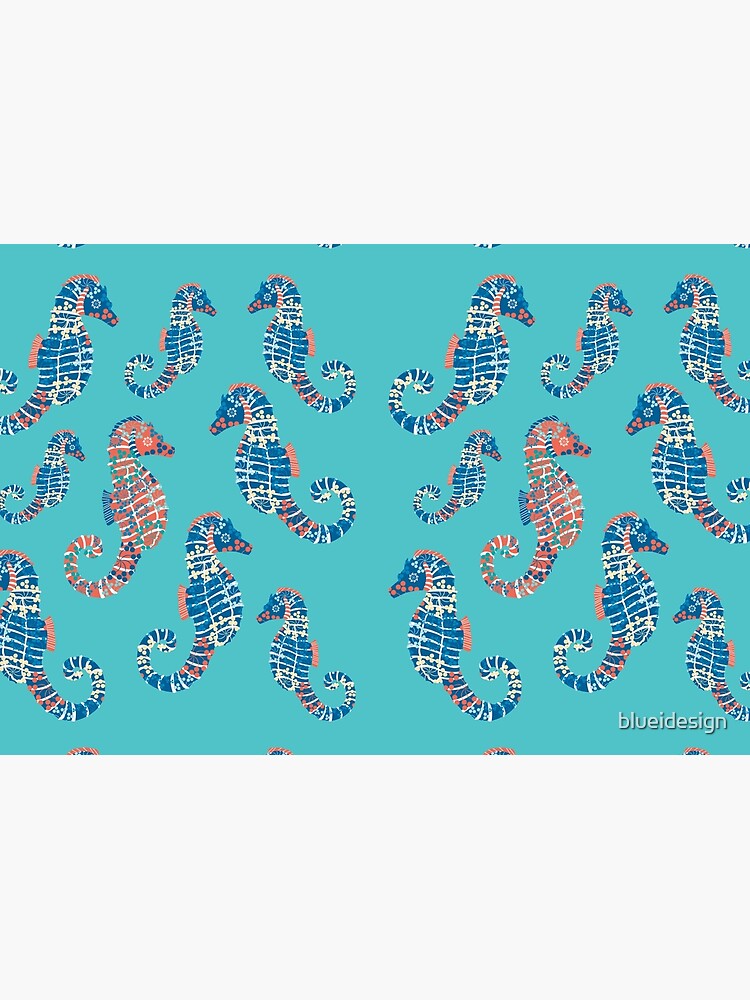 Seahorses Marine Coral Texture by blueidesign
