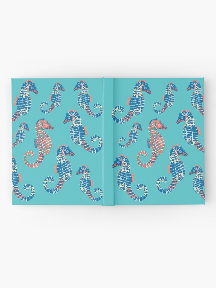 Alternate view of Seahorses Marine Coral Texture Hardcover Journal