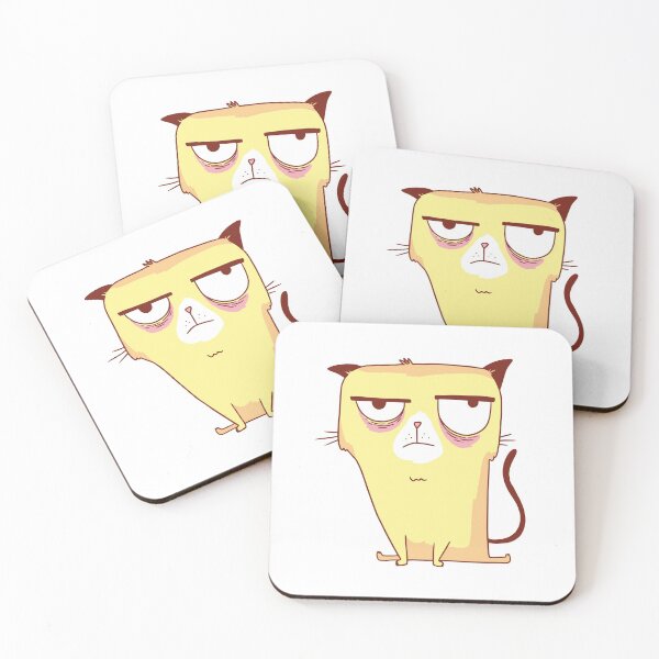 Item preview, angry yellow cat designed and sold by DerSenat.