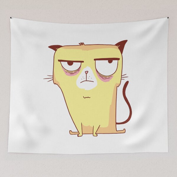 Item preview, angry yellow cat designed and sold by DerSenat.