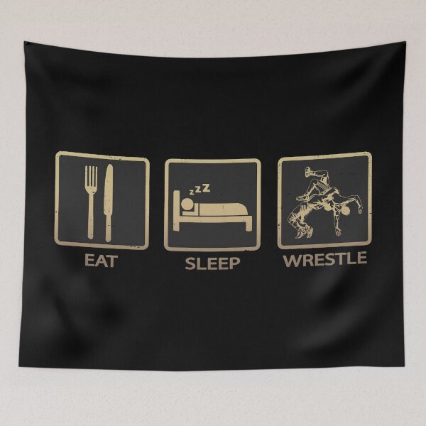 Item preview, Eat Sleep Wrestle designed and sold by PulpyCrap.