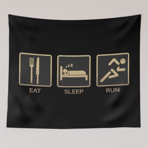 Item preview, Eat Sleep Run designed and sold by PulpyCrap.