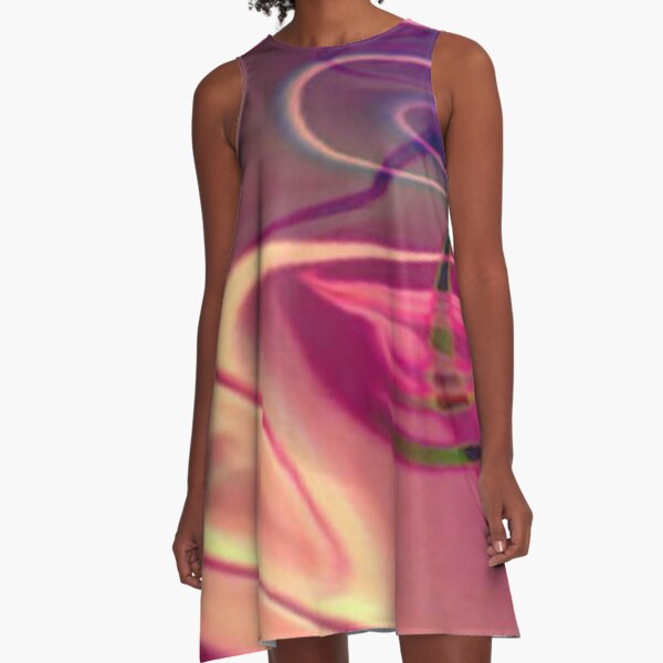 Colorful Modern Paint Pattern A-Line Dress