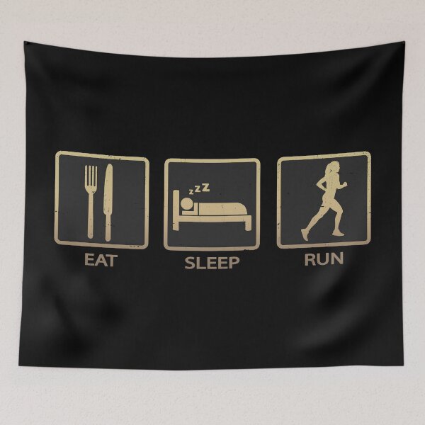 Item preview, Eat Sleep Run designed and sold by PulpyCrap.