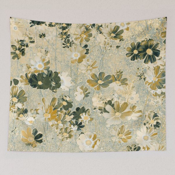 Item preview, Cosmos Flowers Garden Sepia designed and sold by Tsveti Dinkova.