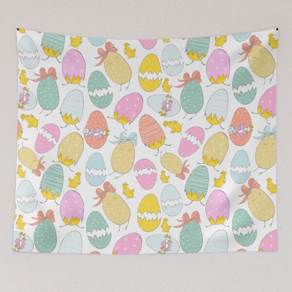 Item preview, Funny Pastel Easter Eggs and Cute Chicks  designed and sold by QCuLT.