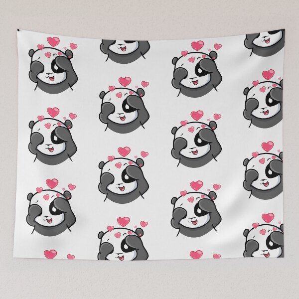 Artikelvorschau, Peekaboo Ich liebe dich Süße Panda-Stadt entworfen und verkauft von cutepandatown.