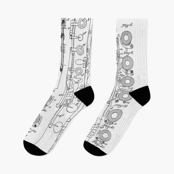Item preview, English Horn Patent 1888 - Black designed and sold by InkedArtPrints.