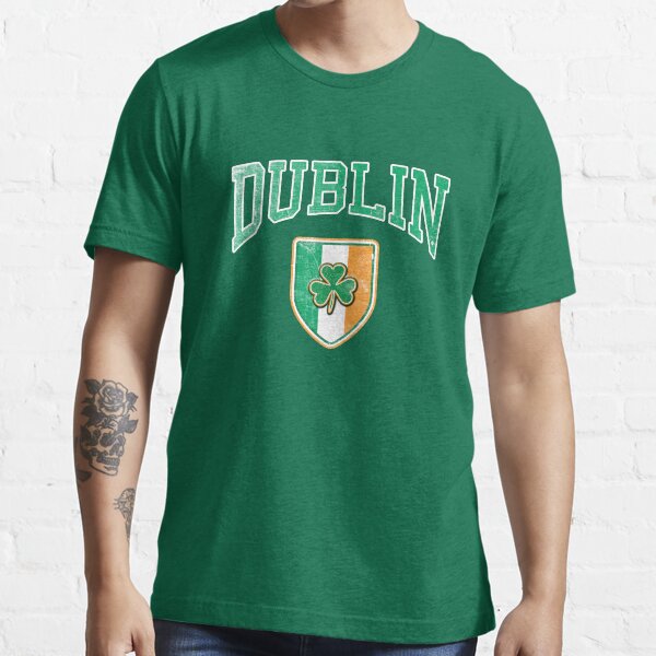 "Dublin, Ireland with Shamrock" Tshirt for Sale by Greenbaby