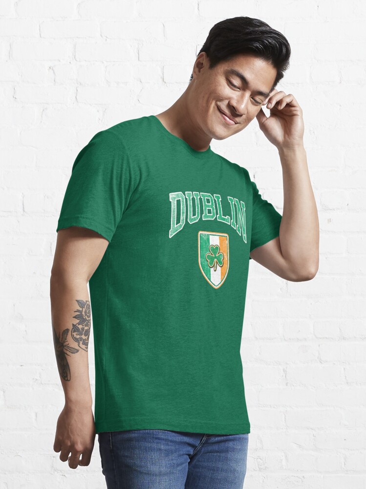 "Dublin, Ireland with Shamrock" Tshirt for Sale by Greenbaby