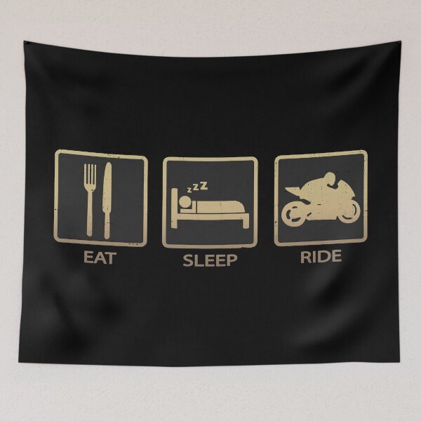 Item preview, Eat Sleep Ride Motorcycle designed and sold by PulpyCrap.