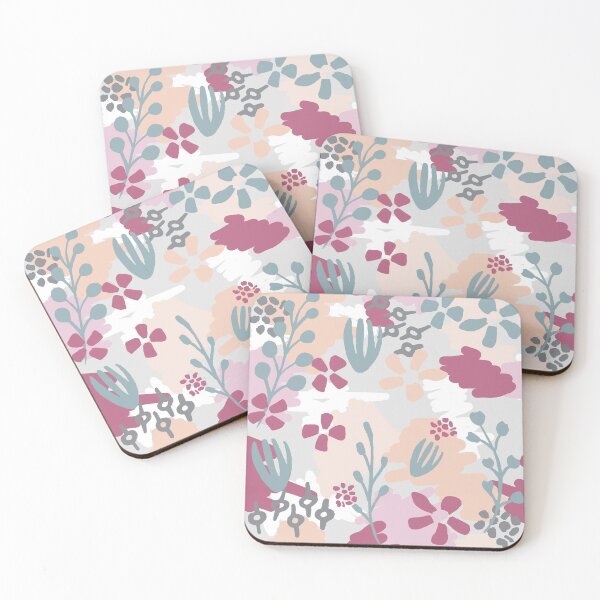 Item preview, Soft floral pattern in pink and pastels designed and sold by kittyvdheuvel.