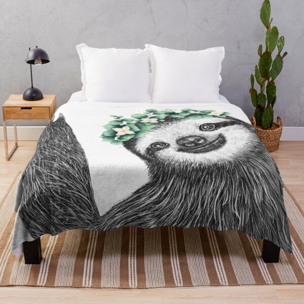 Item preview, Sloth with eucalyptus designed and sold by Valeriya Korenkova Kodamorkovkart.