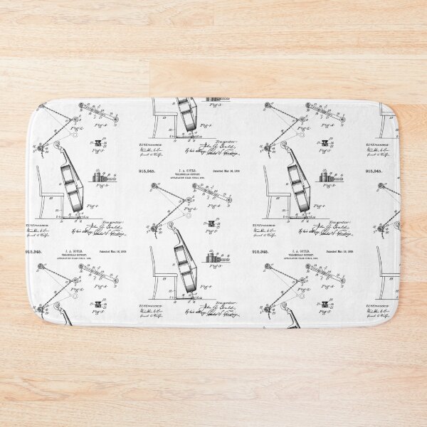 Item preview, Violoncello Support Patent 1909 - Black designed and sold by InkedArtPrints.