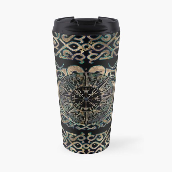 Vegvisir - Viking Compass Ornament Travel Mug