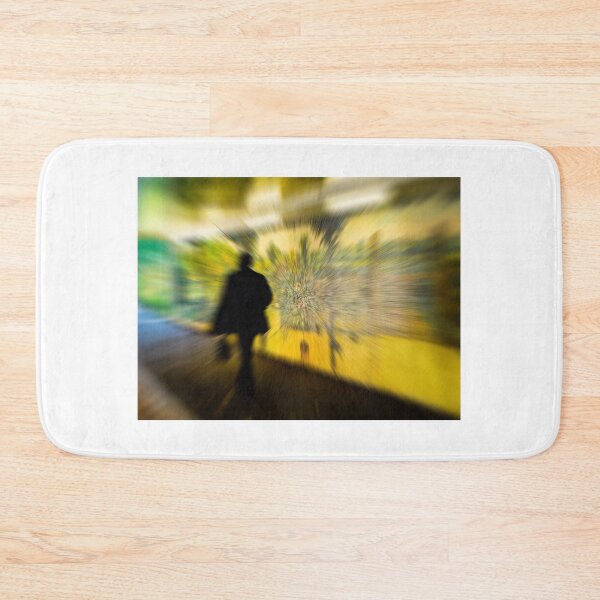 Item preview, Going to Work - a man going to work walking past street art designed and sold by RW Jemmett.