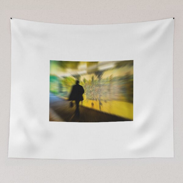Item preview, Going to Work - a man going to work walking past street art designed and sold by RW Jemmett.