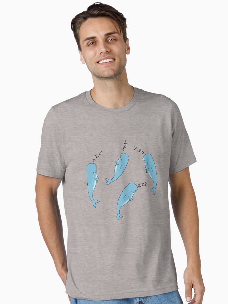 Sleeping Sperm Whales Cute Funny Design