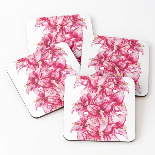 Item preview, Watercolor flowers of amaryllis designed and sold by Shoshina.