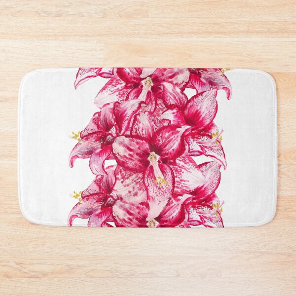 Item preview, Watercolor flowers of amaryllis designed and sold by Shoshina.