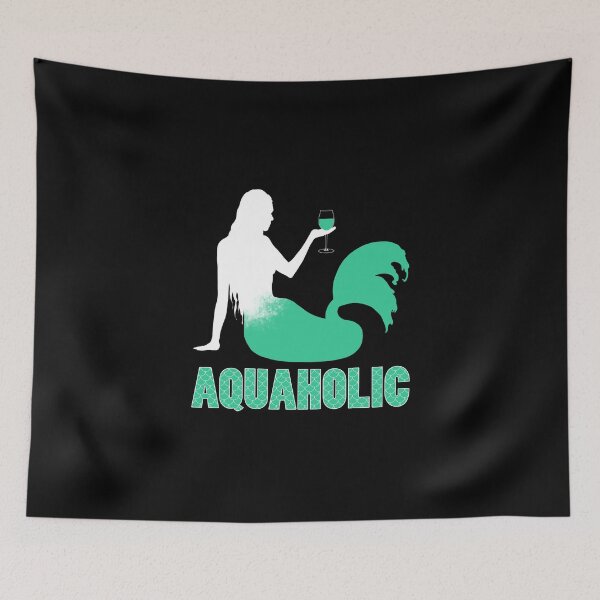 Item preview, Aquaholic - Mermaid Wine Lover designed and sold by Superhero Gear.